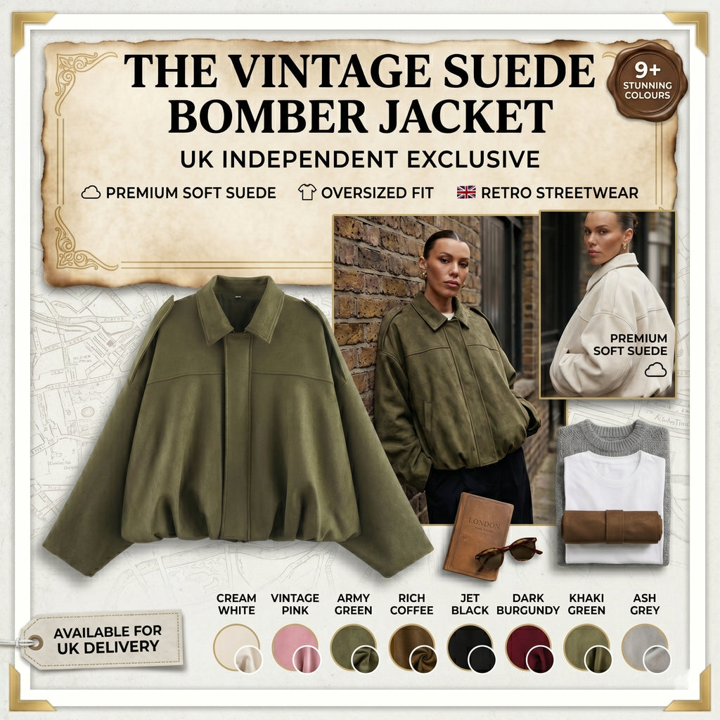Premium Suede Loose Fit Zip-Up Jacket with Lapel Collar - Effortless Urban Style 🍂