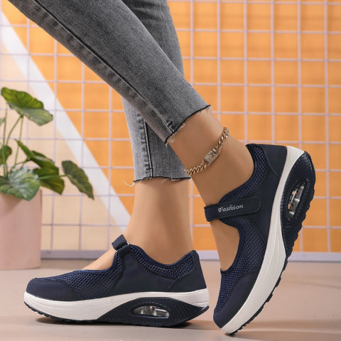 Women's stretchablebreathable lightweight walkingshoes