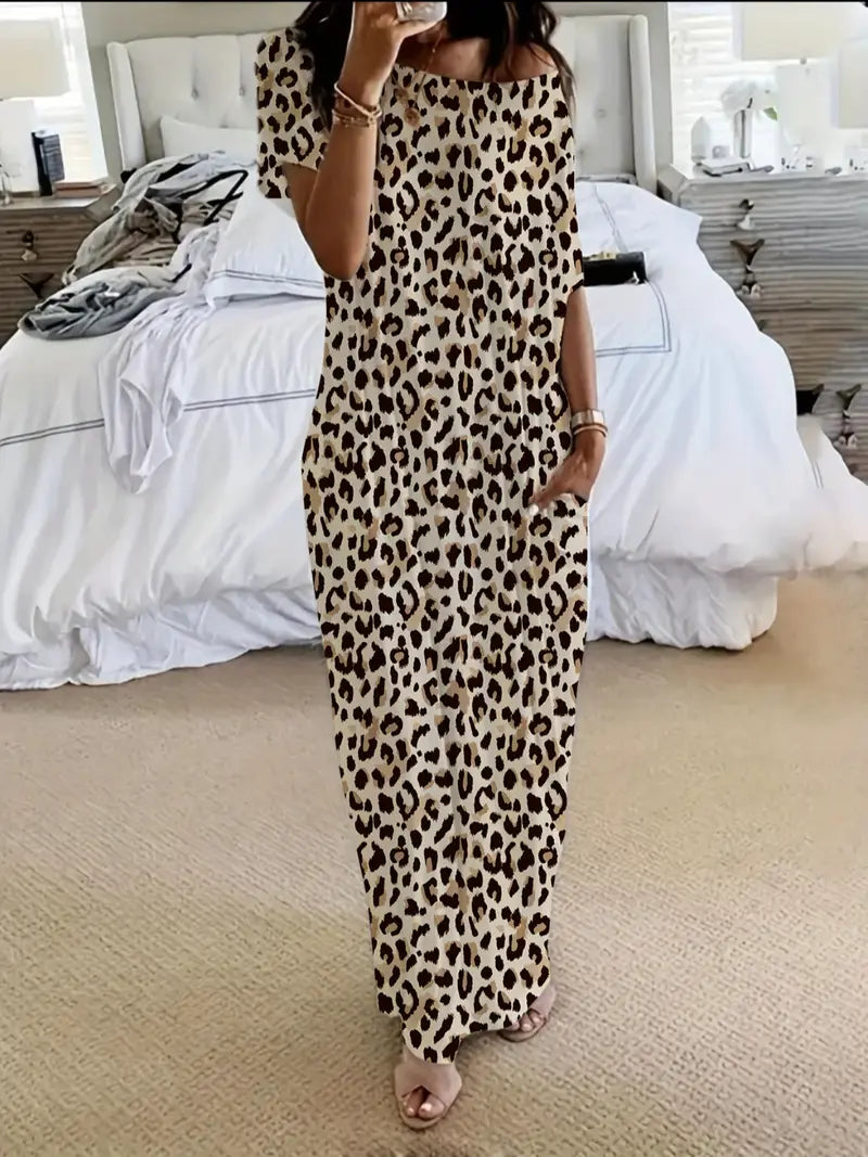 💕 Women's Short Sleeve Maxi Dress