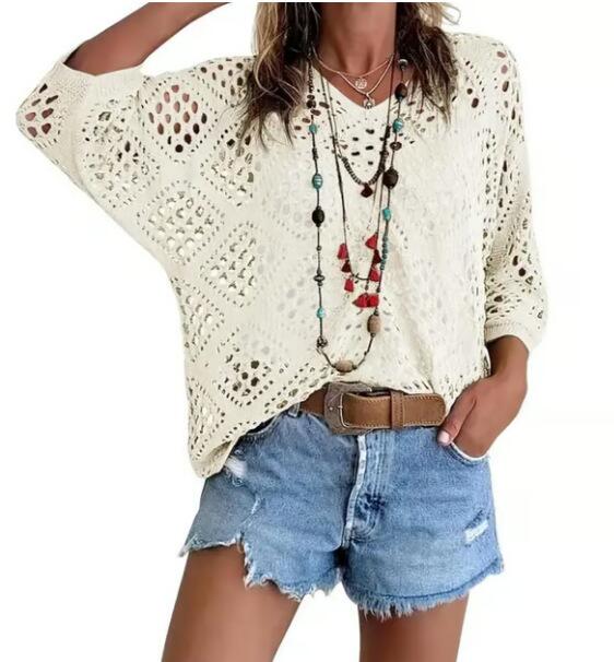 🐚 Limited Offer: 50% OFF | Bohemian Summer Crochet Pullover | The Ultimate Festival & Beach Layer 🌊