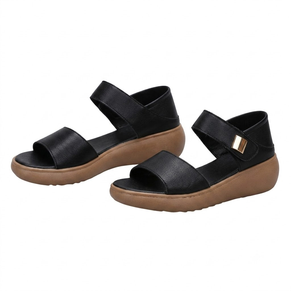Women's Lightweight Soft Sole Wide Strap Sandals