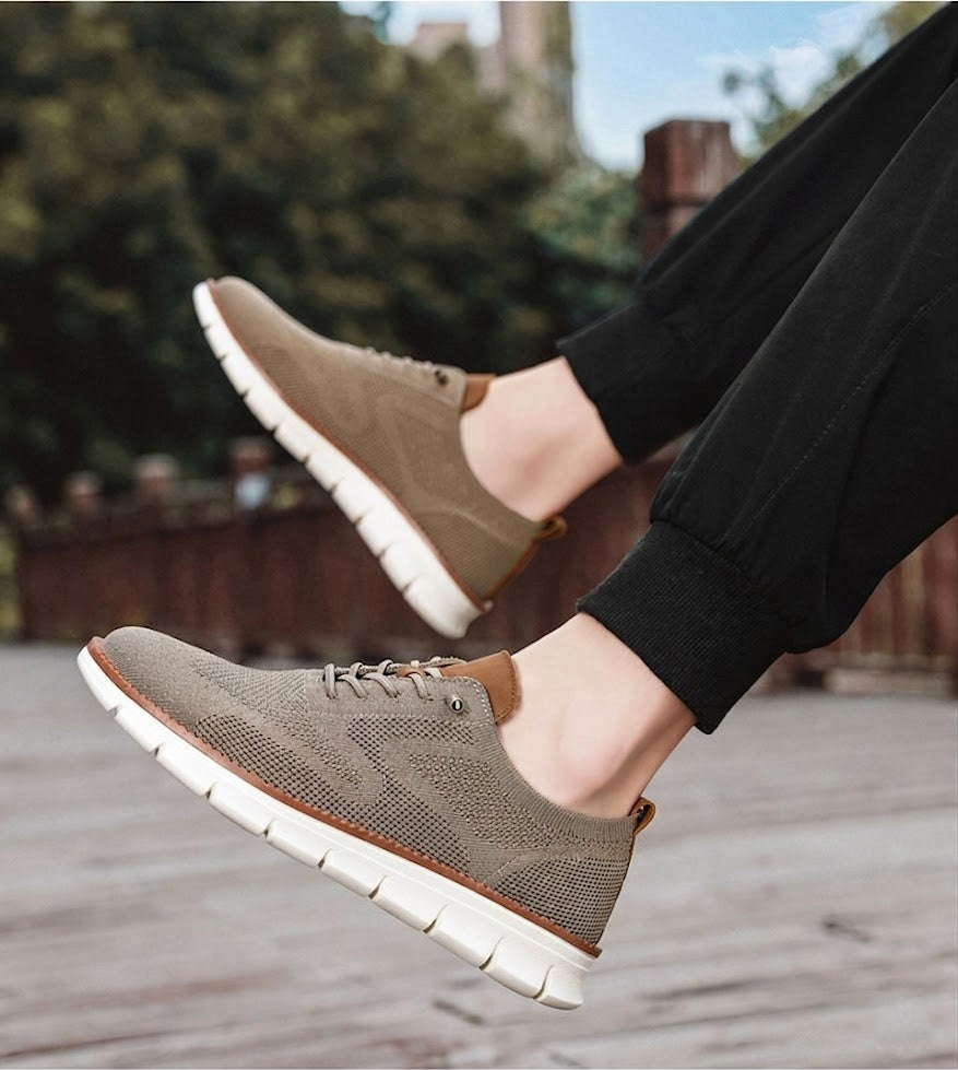 Men's Summer Casual Breathable Knit Oxford Shoes