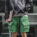 👫 Unisex Retro Multi-Pocket Cargo Shorts 🛠️ - Quick-Dry Tech Fabric 💨 - Vintage Urban Utility Shorts 🛹
