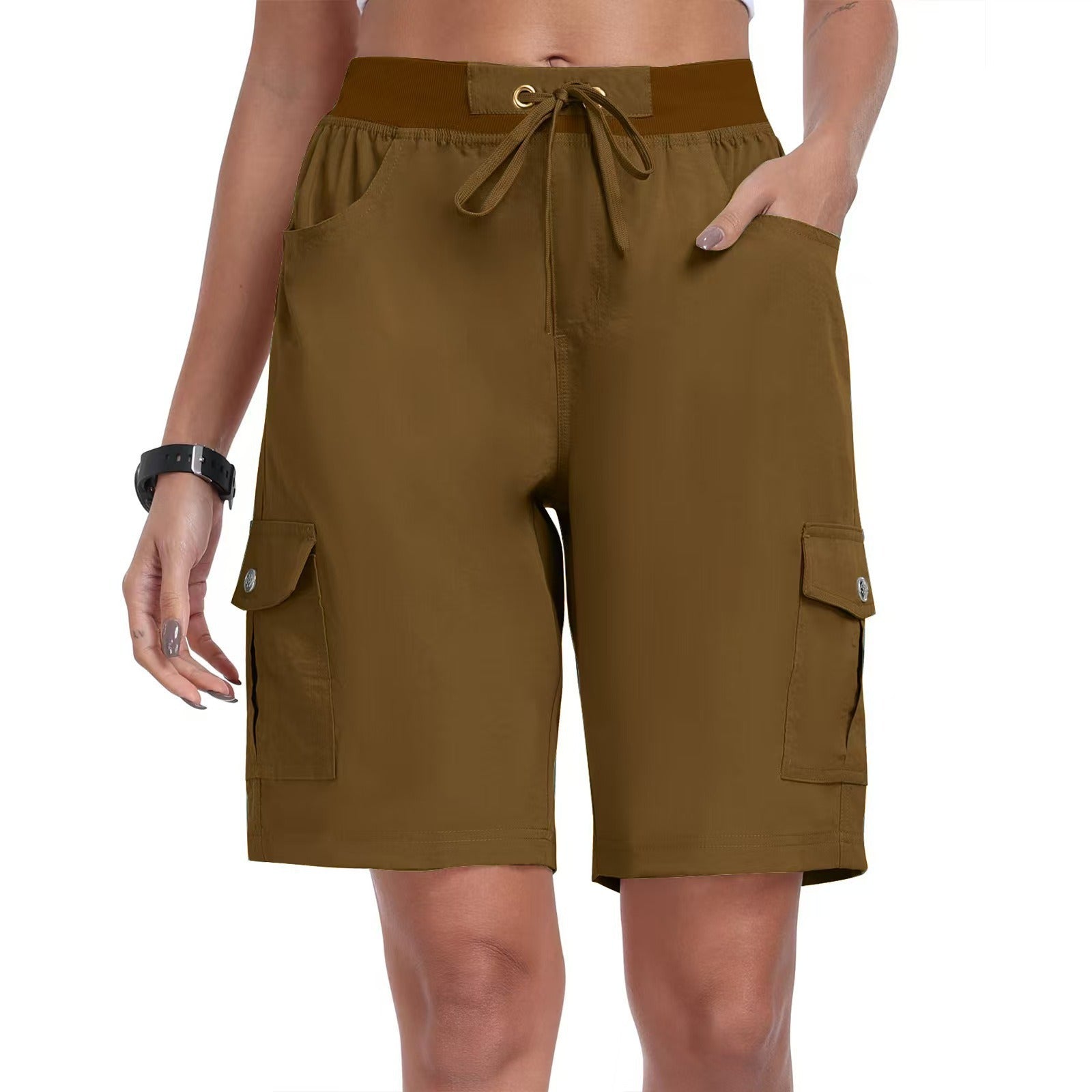 🩳 50% OFF NOW! ☀️ Women's Quick-Dry Cargo Shorts with Pockets – UPF 50+, Adjustable Drawstring & Relaxed Fit 🎒