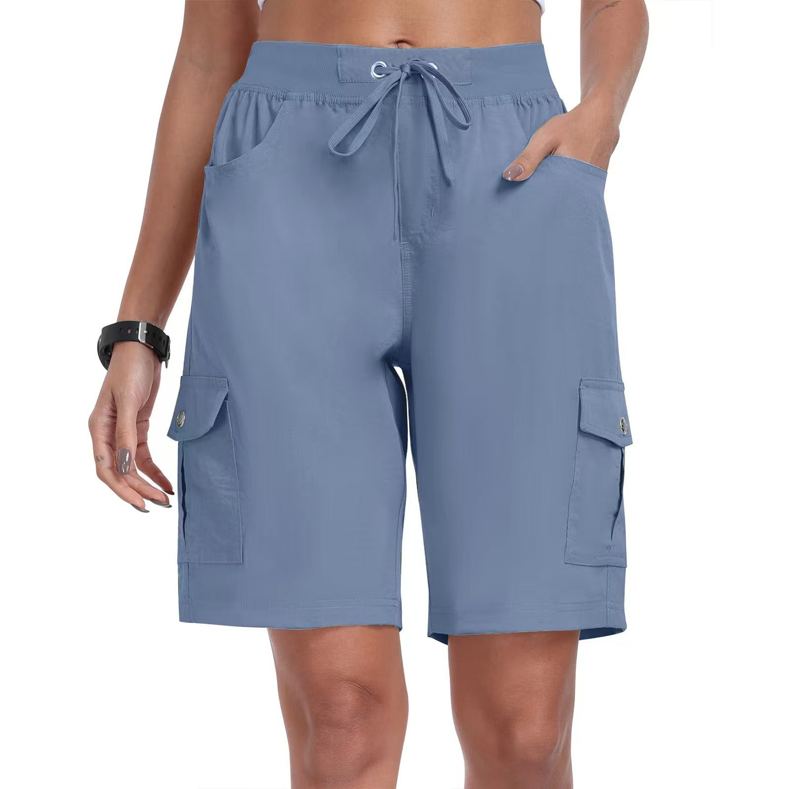 🩳 50% OFF NOW! ☀️ Women's Quick-Dry Cargo Shorts with Pockets – UPF 50+, Adjustable Drawstring & Relaxed Fit 🎒