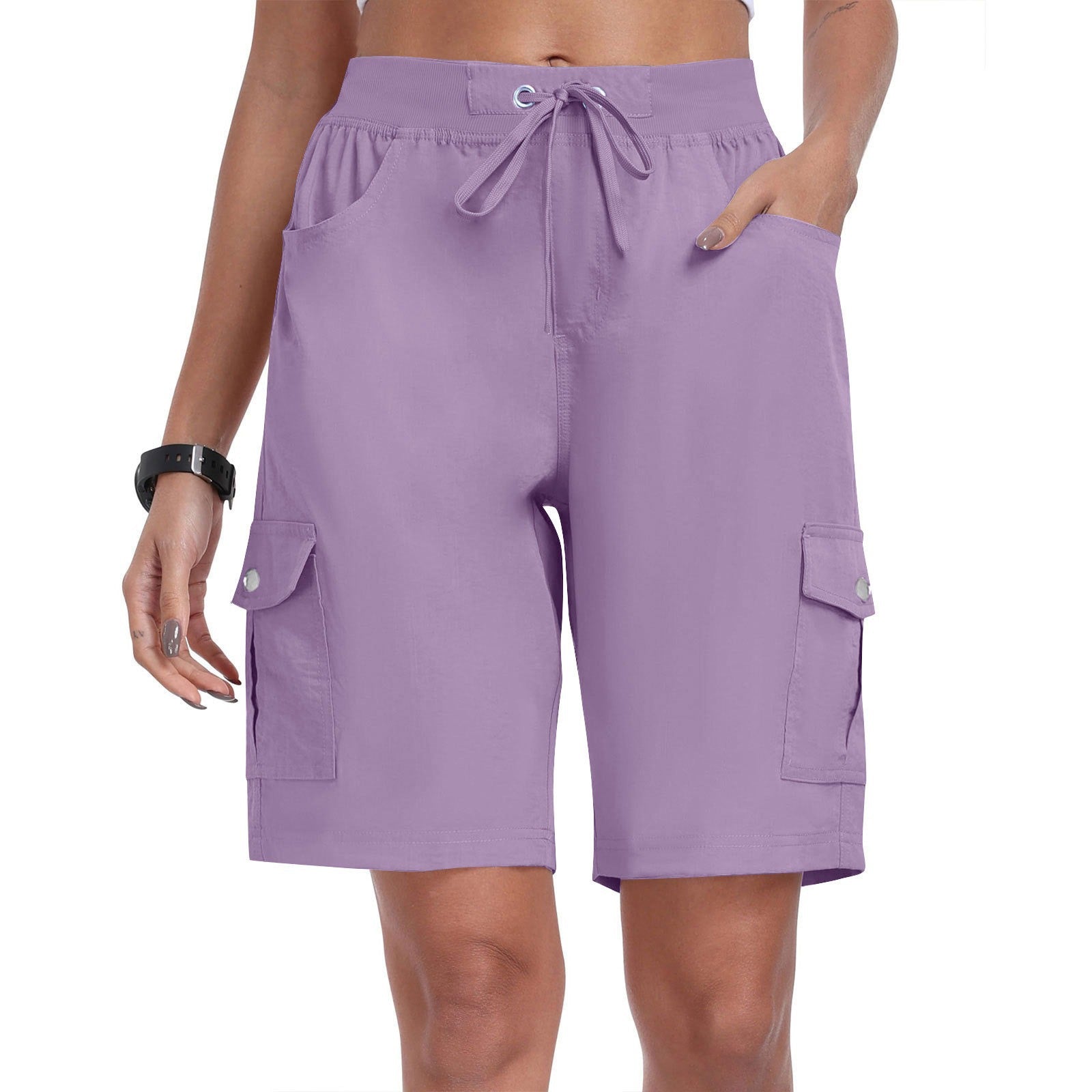 🩳 50% OFF NOW! ☀️ Women's Quick-Dry Cargo Shorts with Pockets – UPF 50+, Adjustable Drawstring & Relaxed Fit 🎒
