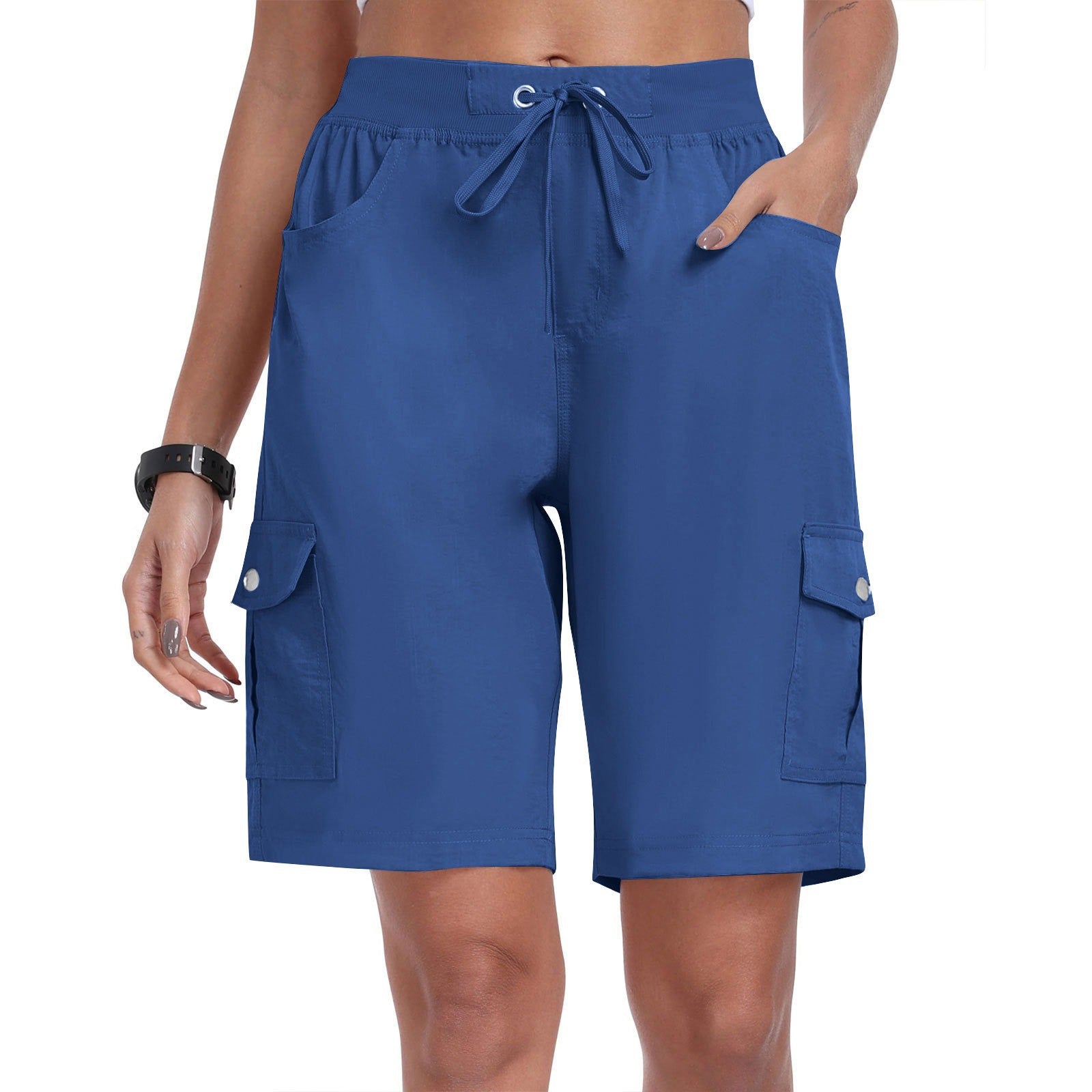 🩳 50% OFF NOW! ☀️ Women's Quick-Dry Cargo Shorts with Pockets – UPF 50+, Adjustable Drawstring & Relaxed Fit 🎒