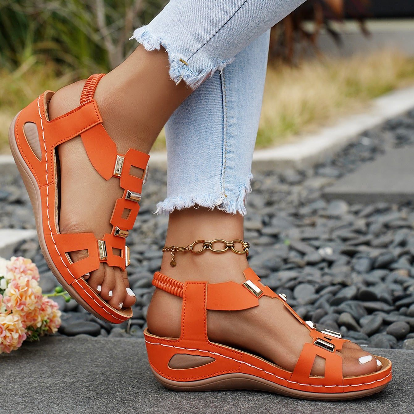 🔥2026 Summer Best Seller — Last Day Sale 50% OFF!🔥Women's Soft-Sole Orthopedic Sandals are here!