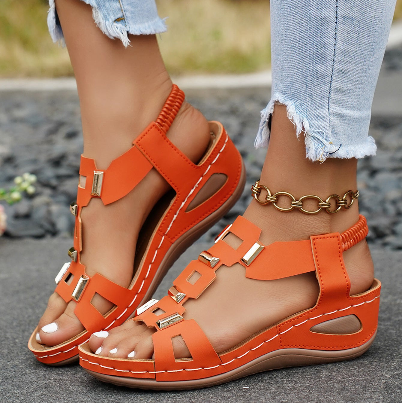 🔥2026 Summer Best Seller — Last Day Sale 50% OFF!🔥Women's Soft-Sole Orthopedic Sandals are here!