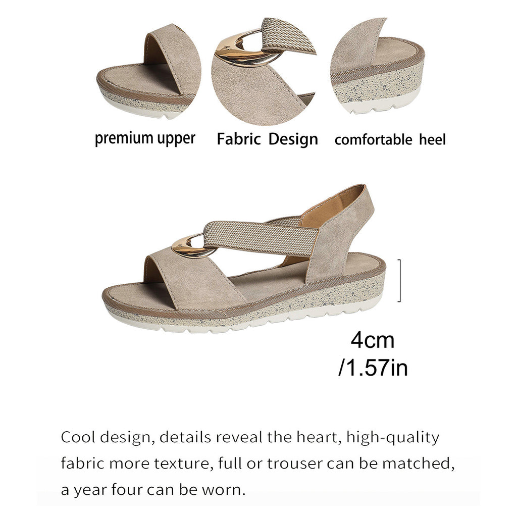 Ladies' Flat Sandals, Comfortable Soft-Soled Sandals with a Single Strap And Open Toe., Women Shoes