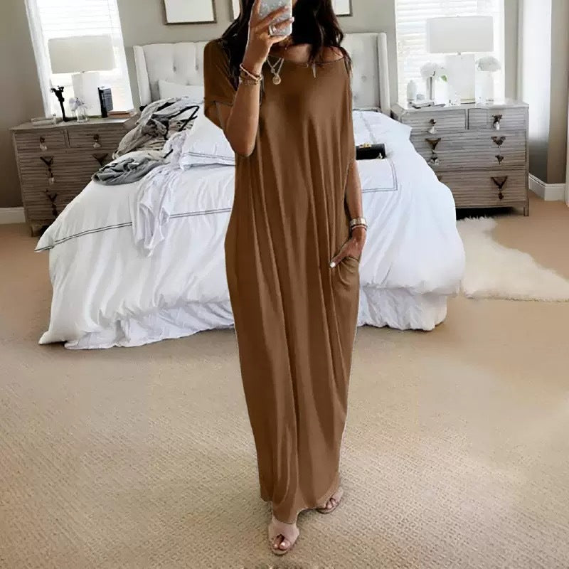 💕 Women's Short Sleeve Maxi Dress