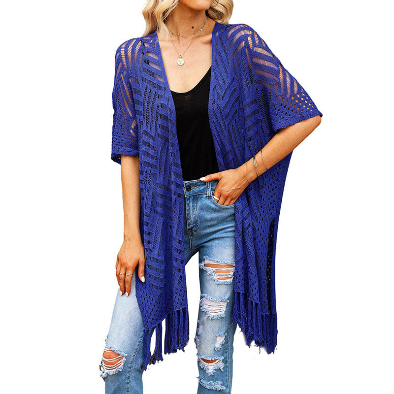✨Hollow Out Tassel Knit Cardigan | Ideal Summer Layering Piece