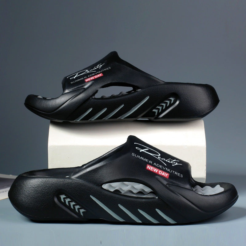 💥50% OFF 🦶Non-slip Cloud slides for men with thick sole🌊Refreshing and skin-friendly