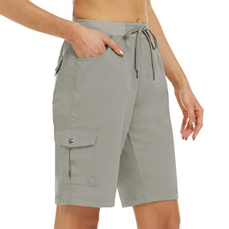 🩳 50% OFF NOW! ☀️ Women's Quick-Dry Cargo Shorts with Pockets – UPF 50+, Adjustable Drawstring & Relaxed Fit 🎒