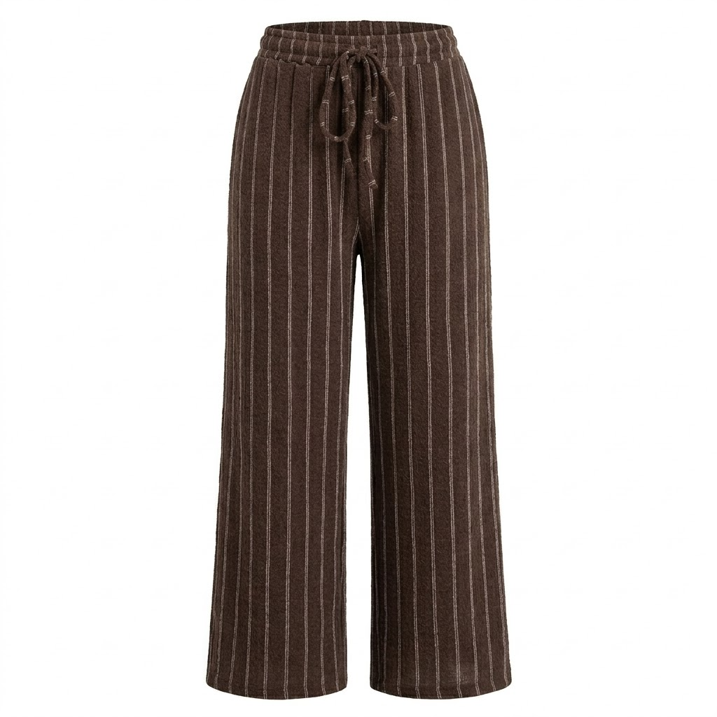 🌿 British Retro Vertical Striped Pants
