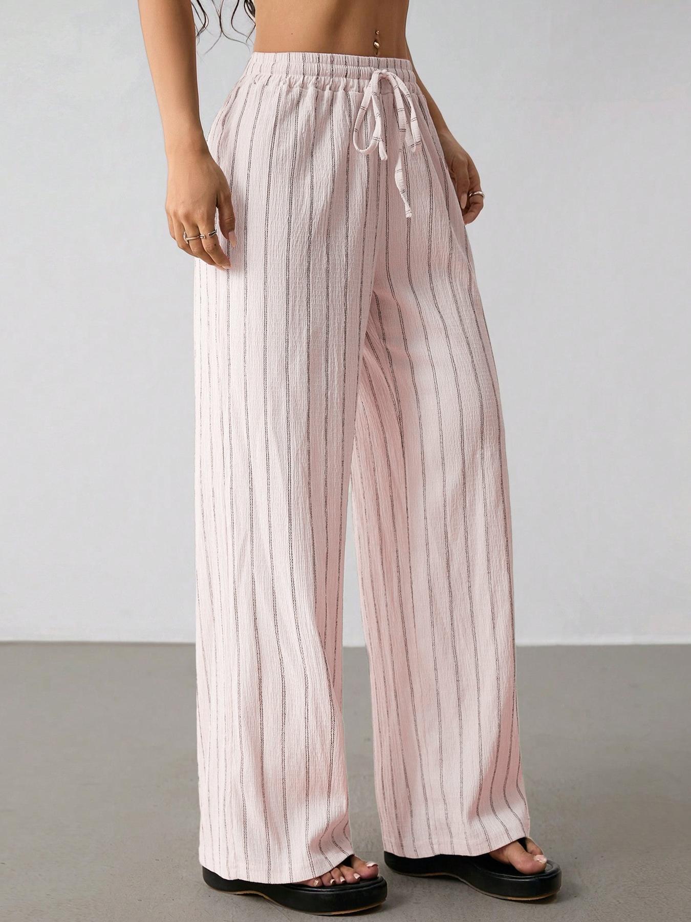 🌿 British Retro Vertical Striped Pants