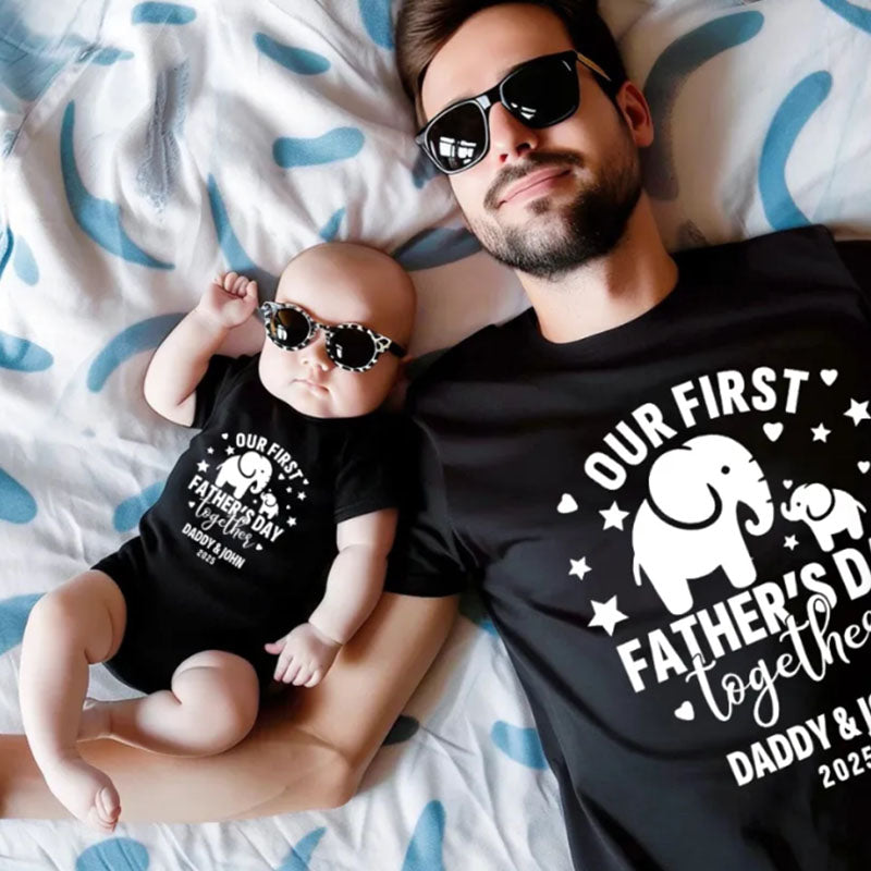 Personalized Name First Father's Day Shirt