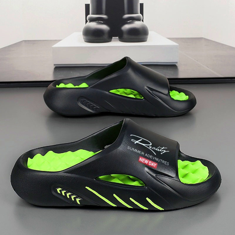 💥50% OFF 🦶Non-slip Cloud slides for men with thick sole🌊Refreshing and skin-friendly