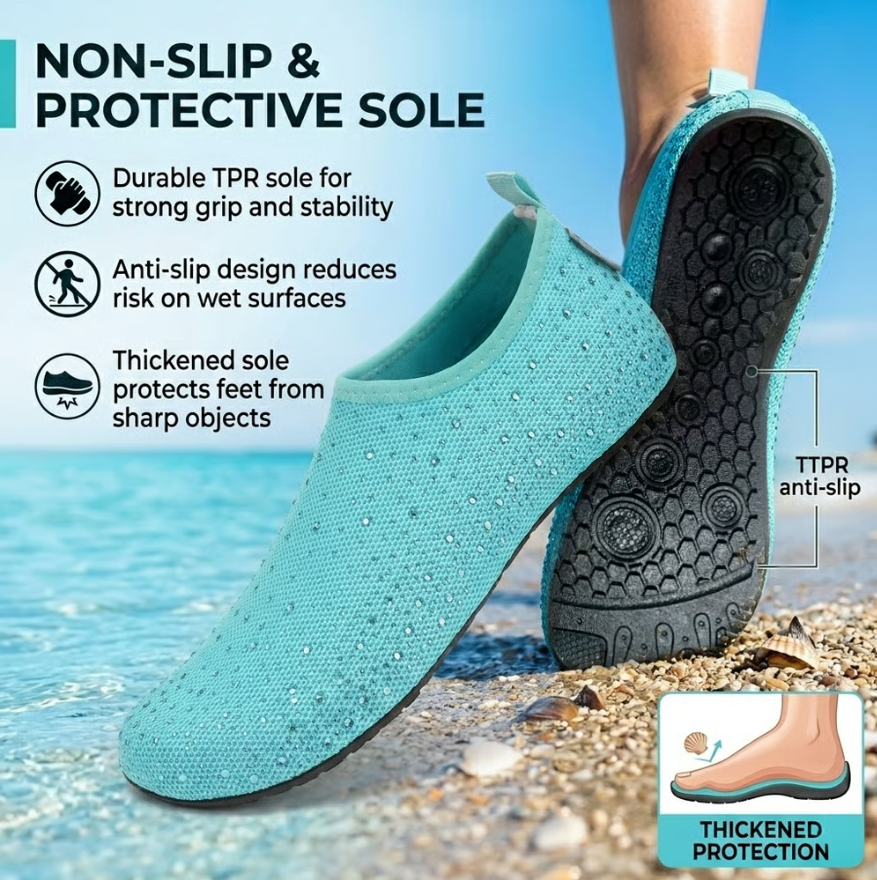 🌊👟Barefoot Water Shoes – Lightweight Aqua Socks for Travel, Beach & Everyday Comfort