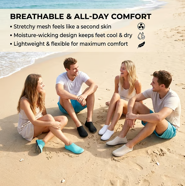 🌊👟Barefoot Water Shoes – Lightweight Aqua Socks for Travel, Beach & Everyday Comfort