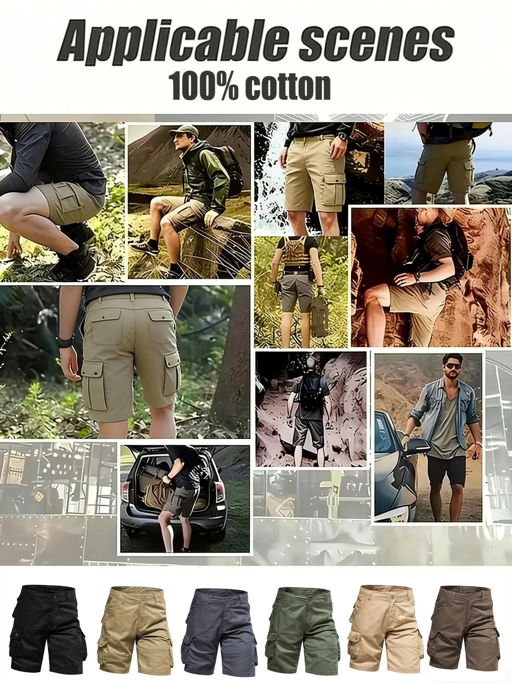🪚Men's Tactical Cargo Shorts with Multifunctional Pockets