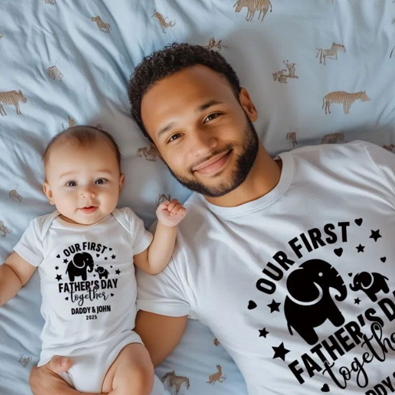 Personalized Name First Father's Day Shirt