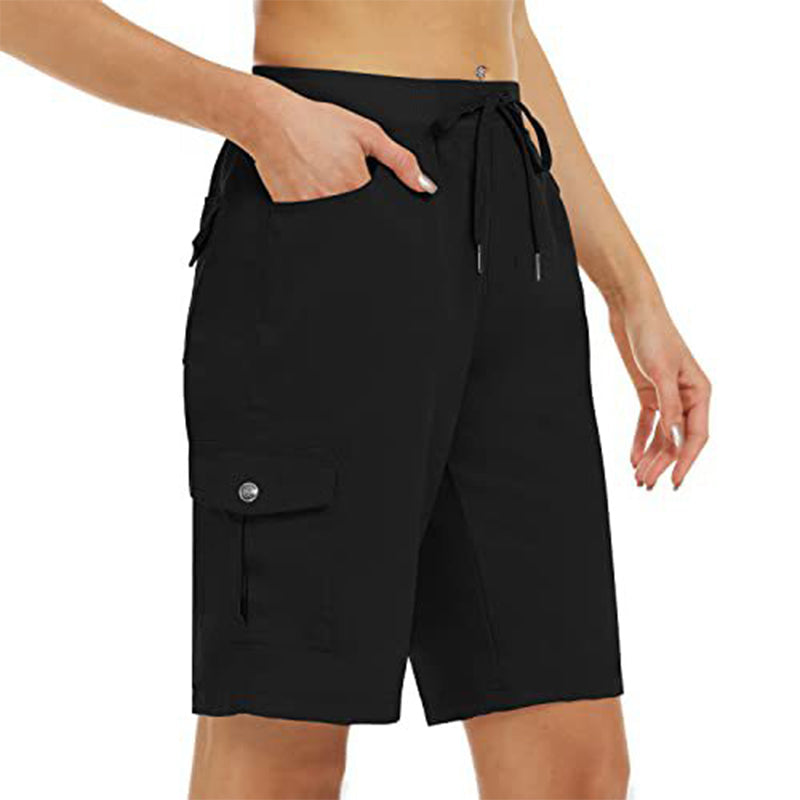 🩳 50% OFF NOW! ☀️ Women's Quick-Dry Cargo Shorts with Pockets – UPF 50+, Adjustable Drawstring & Relaxed Fit 🎒
