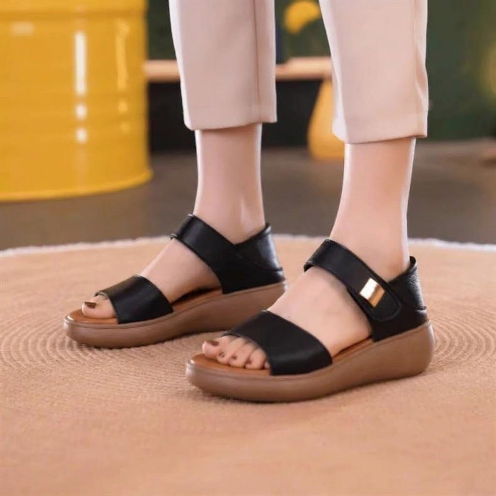 Women's Lightweight Soft Sole Wide Strap Sandals