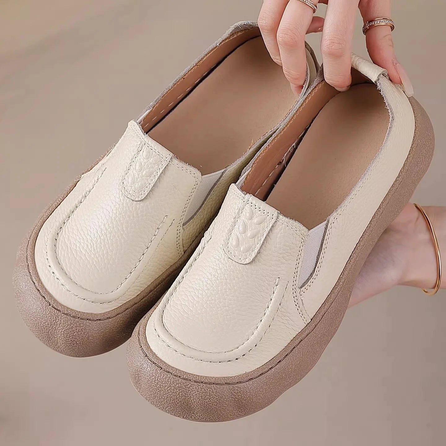🥿🥿Spring 2026 New Original Leather, Women's Single Shoes With a super soft sole