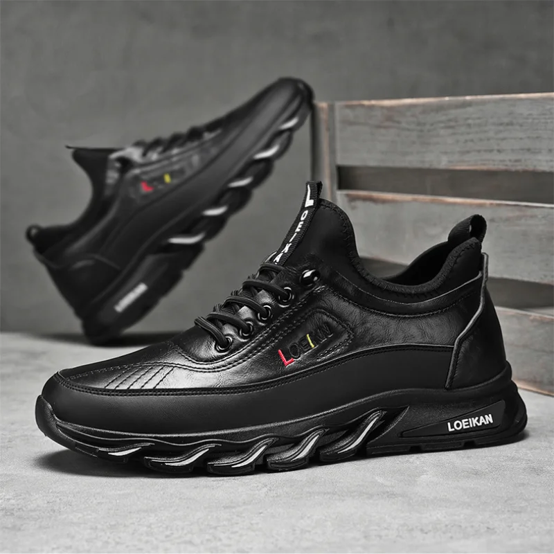 ⏰Limited Time Sale 50% OFF-Men's Casual Fashion Orthopedic Hiking Shoes – Anti-Puncture, Anti-Collision, Non-Slip Arch Support Leather Outdoor Sports Shoes for All-Terrain Performance