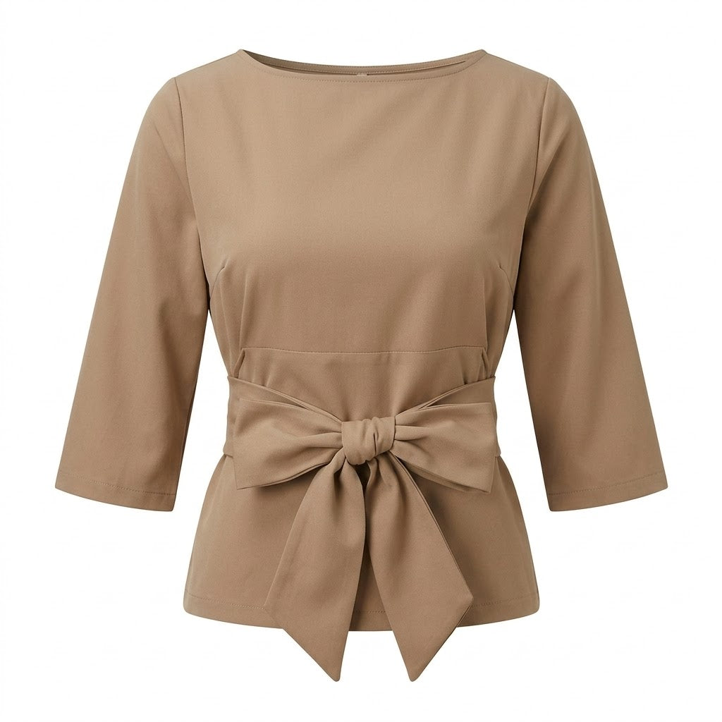 Women's Tie Waist Flattering Top