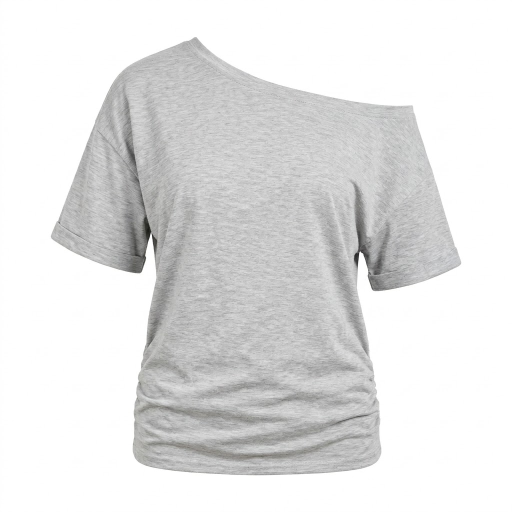🚀50% OFF | One-Shoulder Oversized Tunic Top | Ultra-Soft Brushed Fabric✨