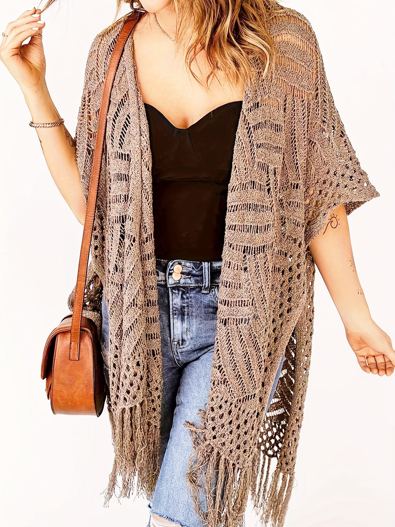 ✨Hollow Out Tassel Knit Cardigan | Ideal Summer Layering Piece