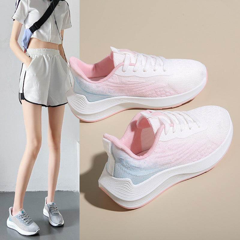 ✨ (50% OFF!) 2026 New In: Women's Breathable Gradient Flyknit Running Trainers - Lightweight Soft Sole Casual Sneakers for Walking, Gym & UK Summer