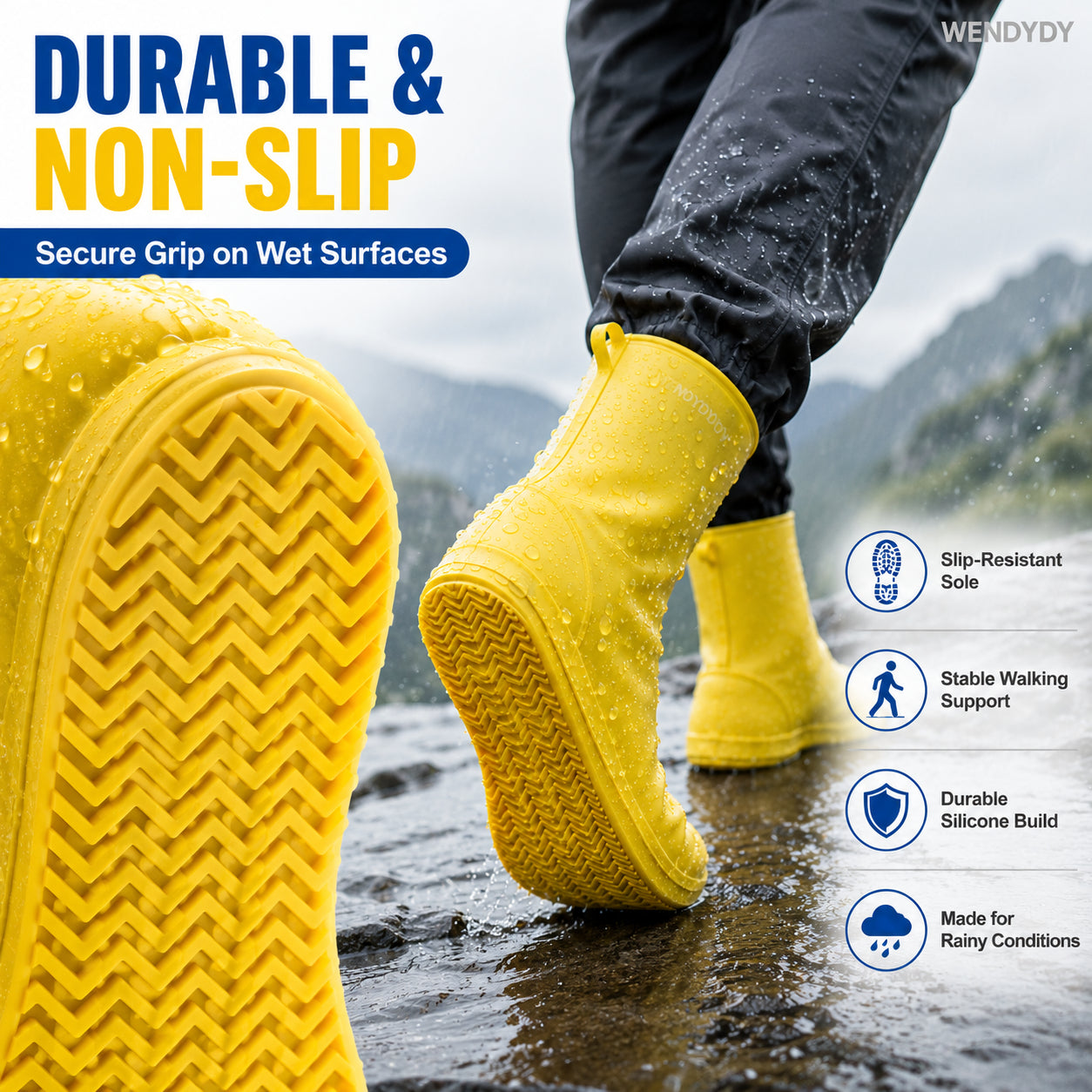 💕Buy 1 Get 1 Free😘Thick Wear-Resistant Waterproof Shoe Cover