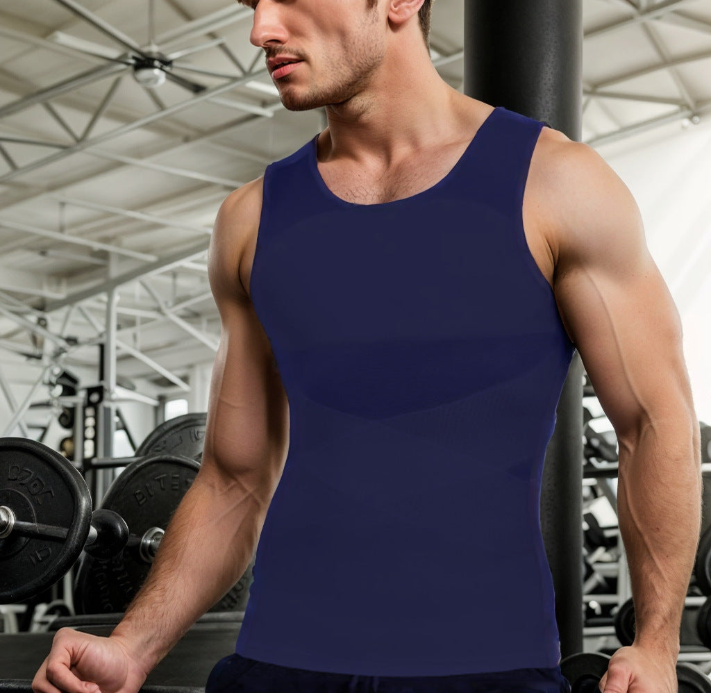 💥Last Day Sale-50% OFF🥰Men's Solid Compression Vest