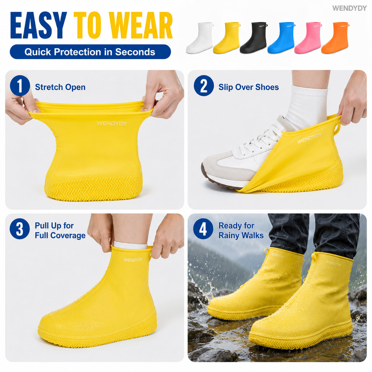 💕Buy 1 Get 1 Free😘Thick Wear-Resistant Waterproof Shoe Cover