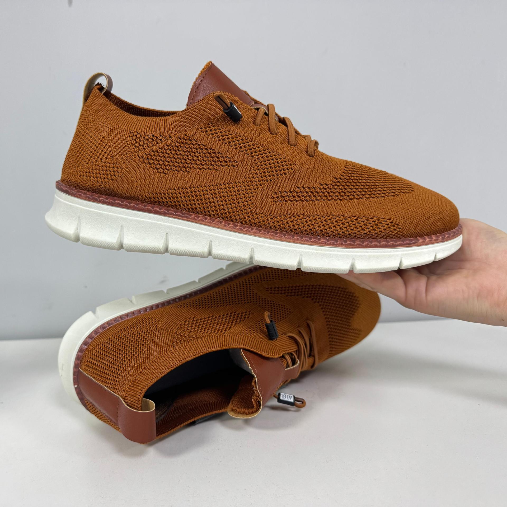 Men's Summer Casual Breathable Knit Oxford Shoes