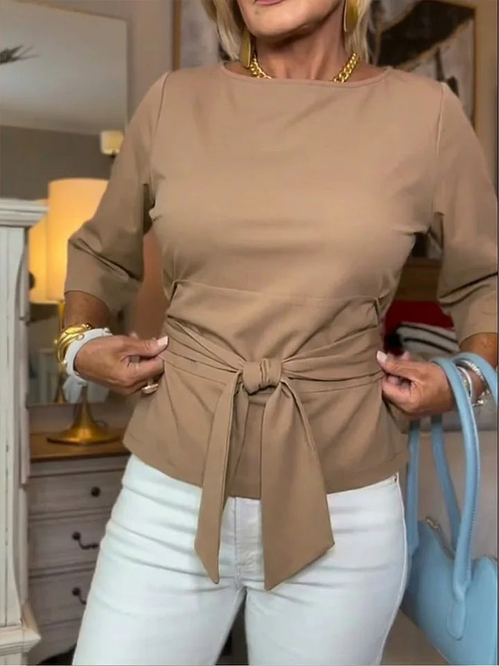 Women's Tie Waist Flattering Top