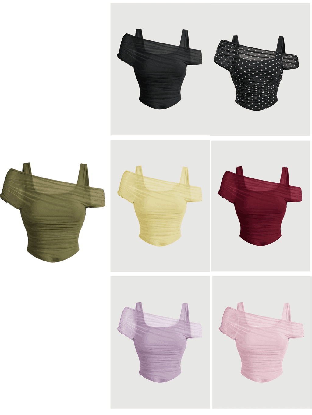 ✨ Elegant Mesh Ruched Strap Top - Your Perfect Date Night & Urban Chic Essential 🥂