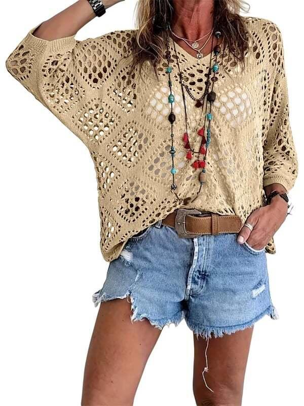 🐚 Limited Offer: 50% OFF | Bohemian Summer Crochet Pullover | The Ultimate Festival & Beach Layer 🌊