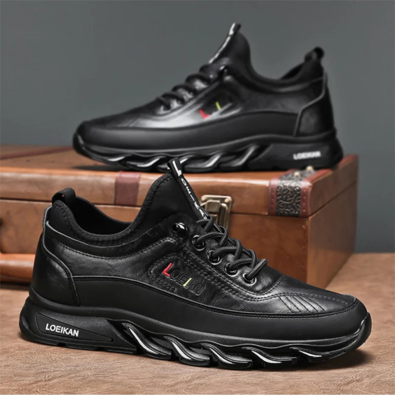 ⏰Limited Time Sale 50% OFF-Men's Casual Fashion Orthopedic Hiking Shoes – Anti-Puncture, Anti-Collision, Non-Slip Arch Support Leather Outdoor Sports Shoes for All-Terrain Performance