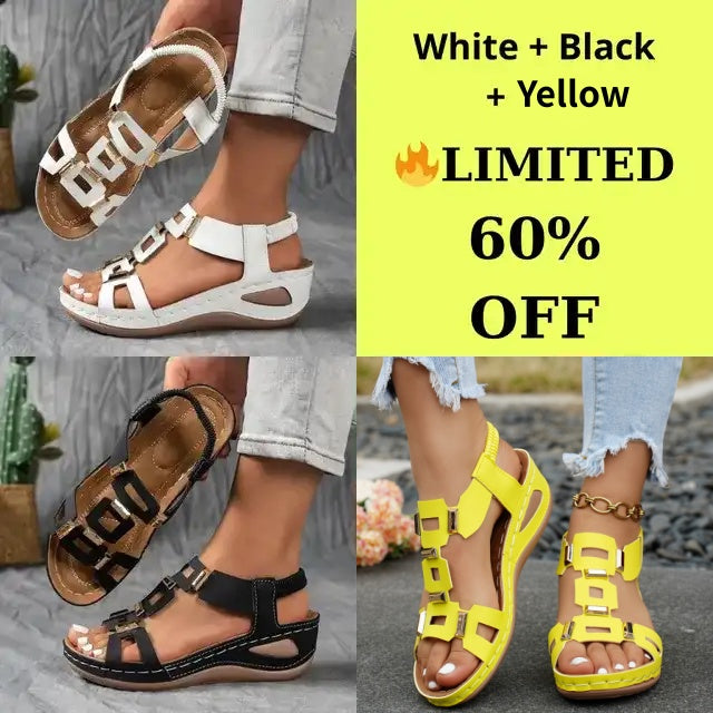 🔥2026 Summer Best Seller — Last Day Sale 50% OFF!🔥Women's Soft-Sole Orthopedic Sandals are here!