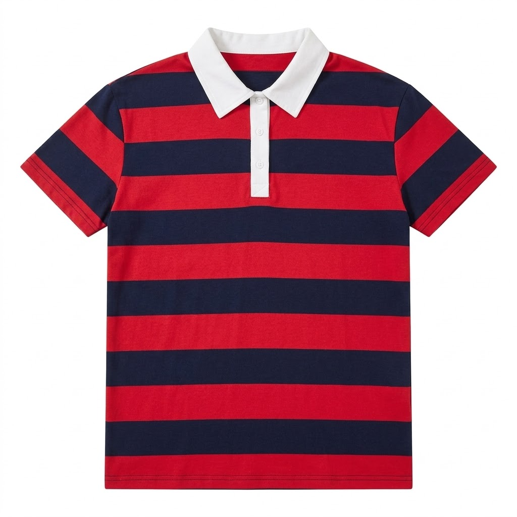 Color Block Oxford Rugby Shirt - Retro Collegiate Polo 🎓🏙️