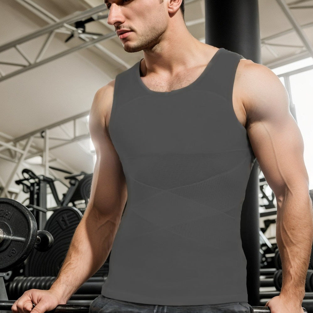 💥Last Day Sale-50% OFF🥰Men's Solid Compression Vest