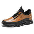 ⏰Limited Time Sale 50% OFF-Men's Casual Fashion Orthopedic Hiking Shoes – Anti-Puncture, Anti-Collision, Non-Slip Arch Support Leather Outdoor Sports Shoes for All-Terrain Performance