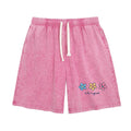 Women's Soft Polyester Blend Washed Floral Shorts, Casual Summer Travel Streetwear Bottoms