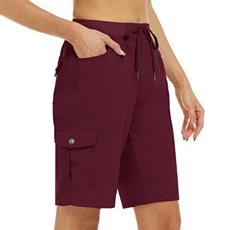 🩳 50% OFF NOW! ☀️ Women's Quick-Dry Cargo Shorts with Pockets – UPF 50+, Adjustable Drawstring & Relaxed Fit 🎒