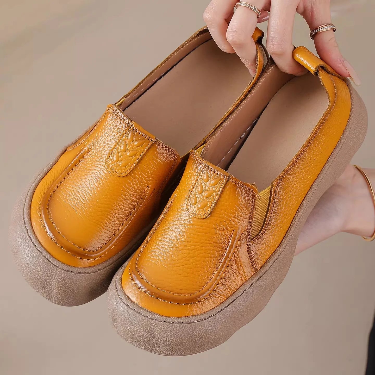 🥿🥿Spring 2026 New Original Leather, Women's Single Shoes With a super soft sole