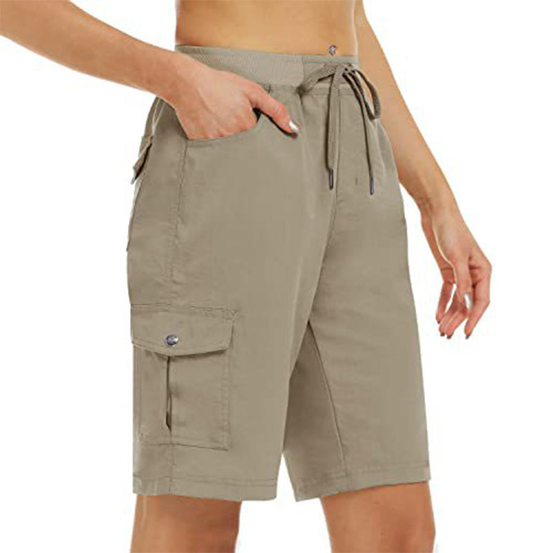 🩳 50% OFF NOW! ☀️ Women's Quick-Dry Cargo Shorts with Pockets – UPF 50+, Adjustable Drawstring & Relaxed Fit 🎒